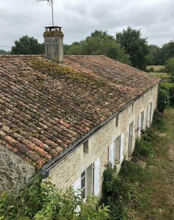 Toiture avant rénovation - État initial avant intervention couvreur Lot (46)